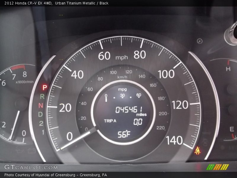 Urban Titanium Metallic / Black 2012 Honda CR-V EX 4WD