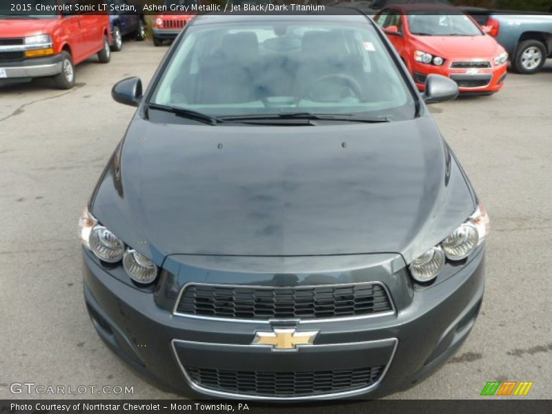 Ashen Gray Metallic / Jet Black/Dark Titanium 2015 Chevrolet Sonic LT Sedan