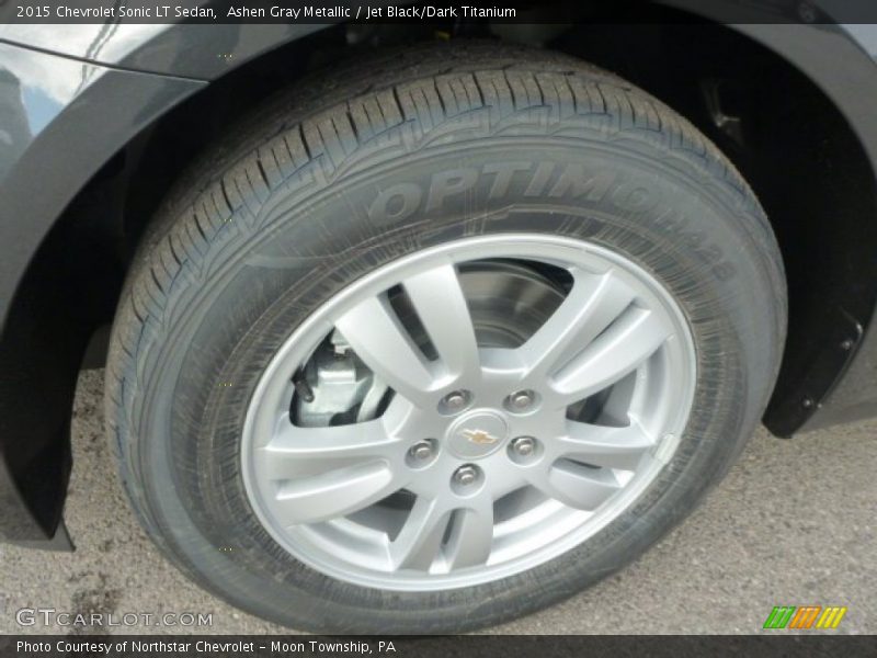 Ashen Gray Metallic / Jet Black/Dark Titanium 2015 Chevrolet Sonic LT Sedan
