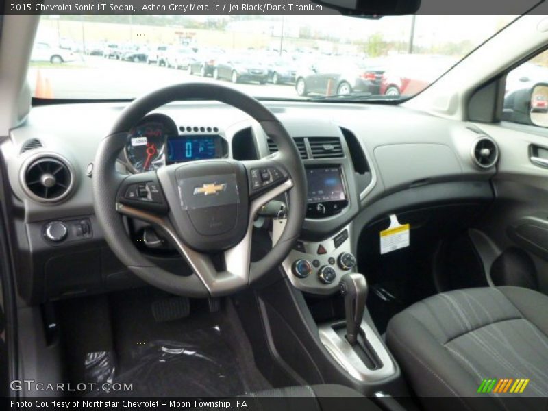Ashen Gray Metallic / Jet Black/Dark Titanium 2015 Chevrolet Sonic LT Sedan