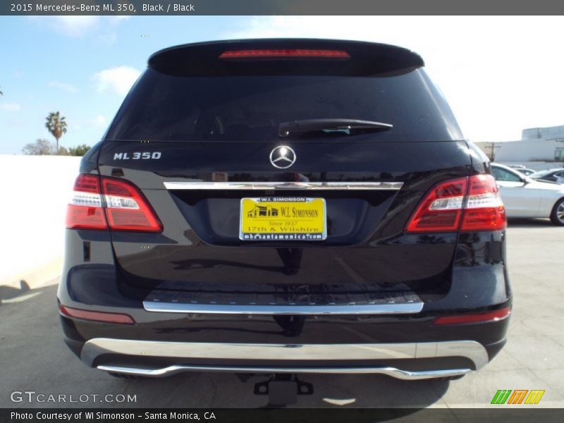 Black / Black 2015 Mercedes-Benz ML 350