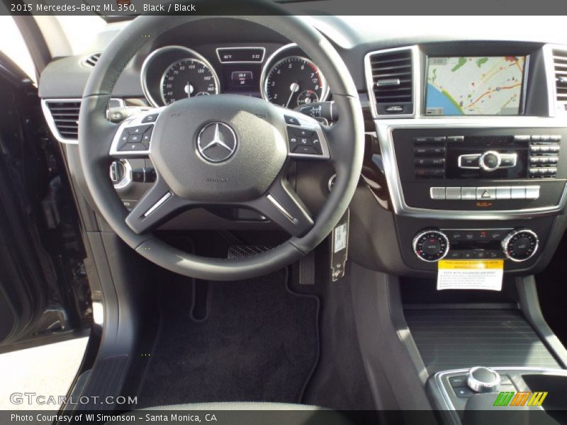 Black / Black 2015 Mercedes-Benz ML 350