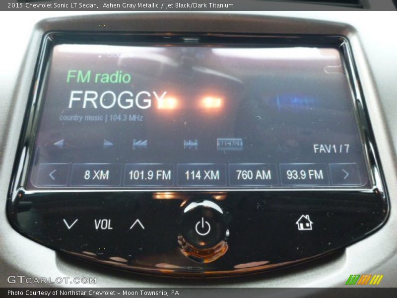 Ashen Gray Metallic / Jet Black/Dark Titanium 2015 Chevrolet Sonic LT Sedan