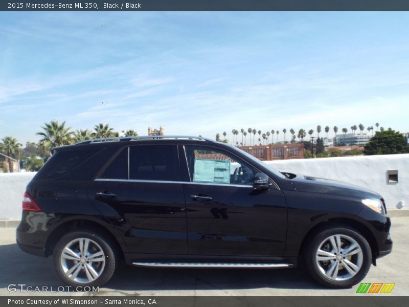 Black / Black 2015 Mercedes-Benz ML 350