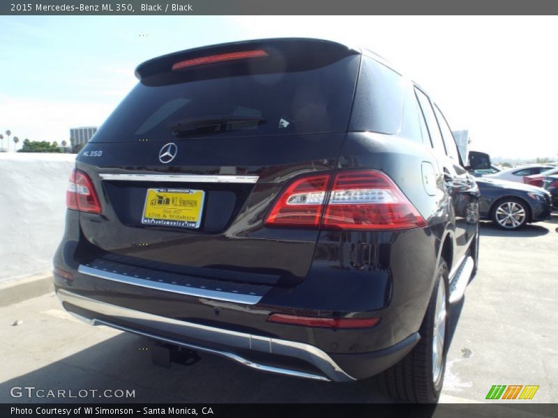 Black / Black 2015 Mercedes-Benz ML 350
