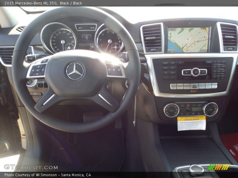 Black / Black 2015 Mercedes-Benz ML 350