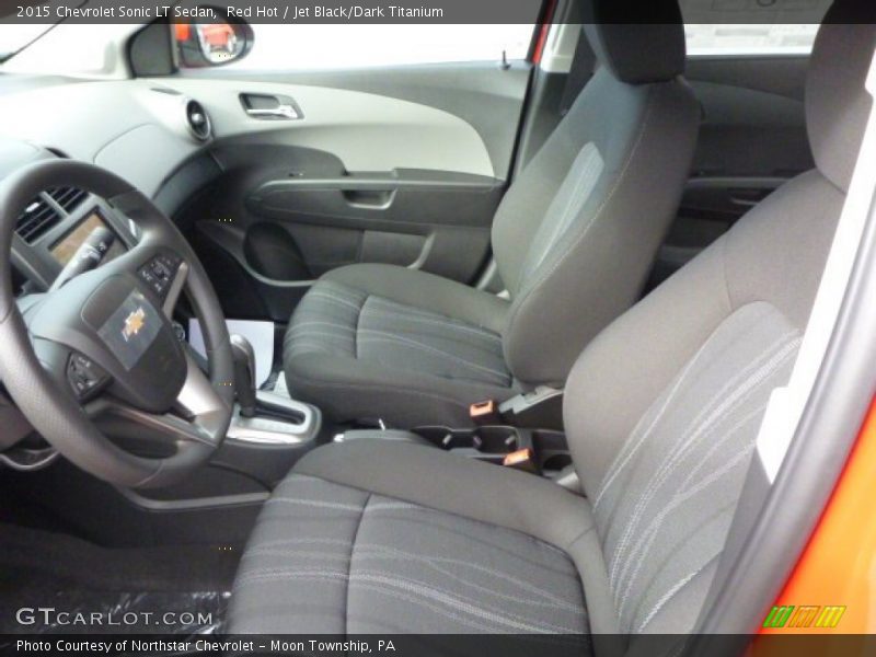 Red Hot / Jet Black/Dark Titanium 2015 Chevrolet Sonic LT Sedan
