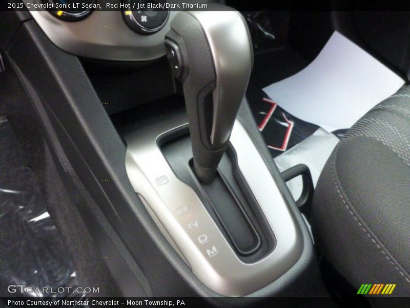 Red Hot / Jet Black/Dark Titanium 2015 Chevrolet Sonic LT Sedan