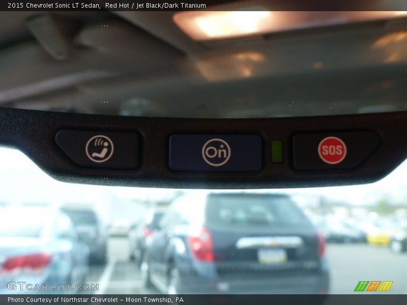 Red Hot / Jet Black/Dark Titanium 2015 Chevrolet Sonic LT Sedan