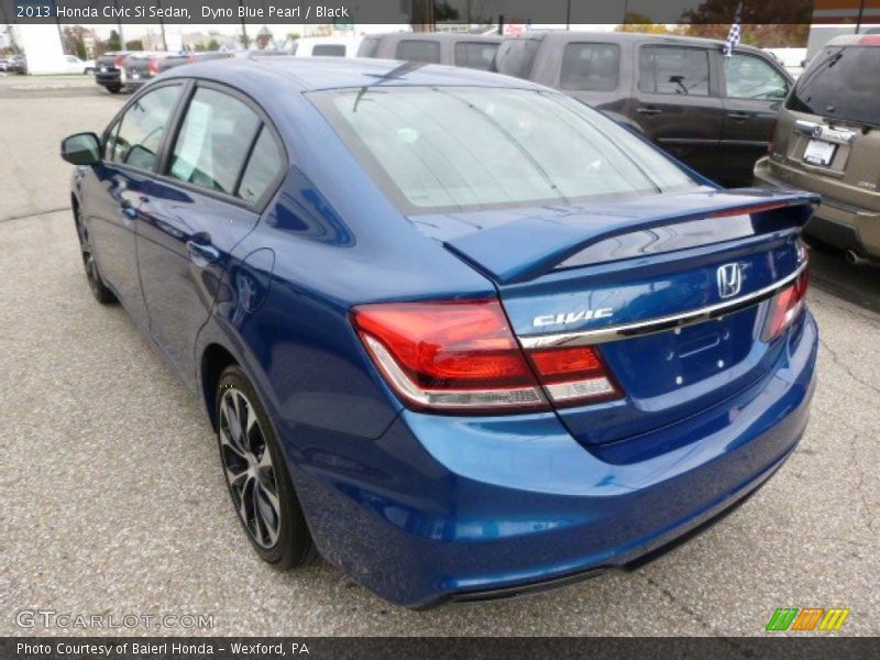 Dyno Blue Pearl / Black 2013 Honda Civic Si Sedan