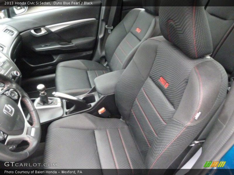 Dyno Blue Pearl / Black 2013 Honda Civic Si Sedan