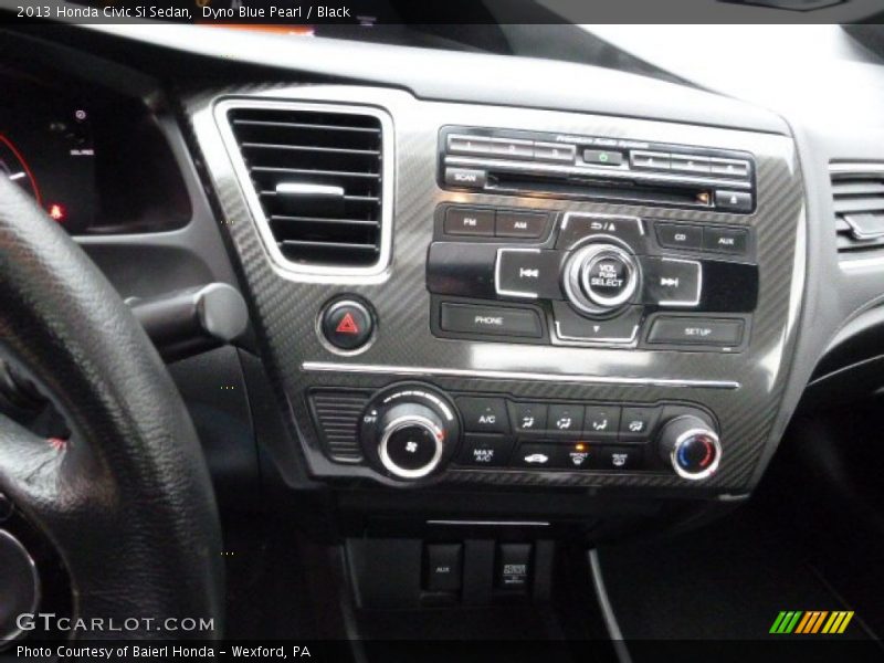Dyno Blue Pearl / Black 2013 Honda Civic Si Sedan