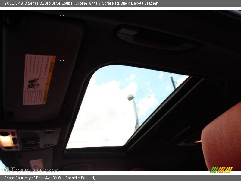 Alpine White / Coral Red/Black Dakota Leather 2011 BMW 3 Series 328i xDrive Coupe