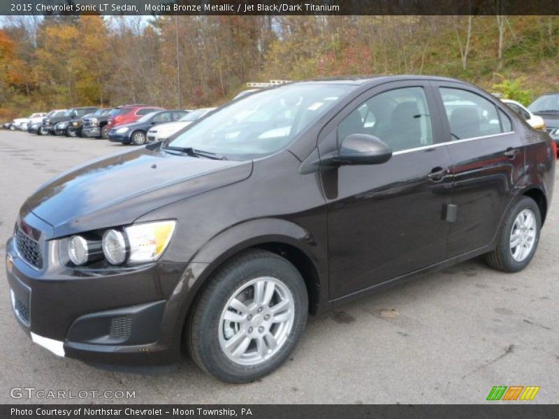 Mocha Bronze Metallic / Jet Black/Dark Titanium 2015 Chevrolet Sonic LT Sedan