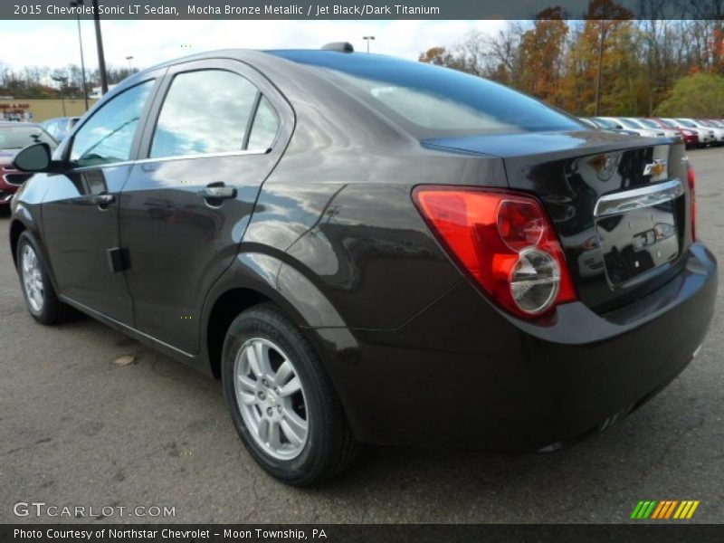 Mocha Bronze Metallic / Jet Black/Dark Titanium 2015 Chevrolet Sonic LT Sedan