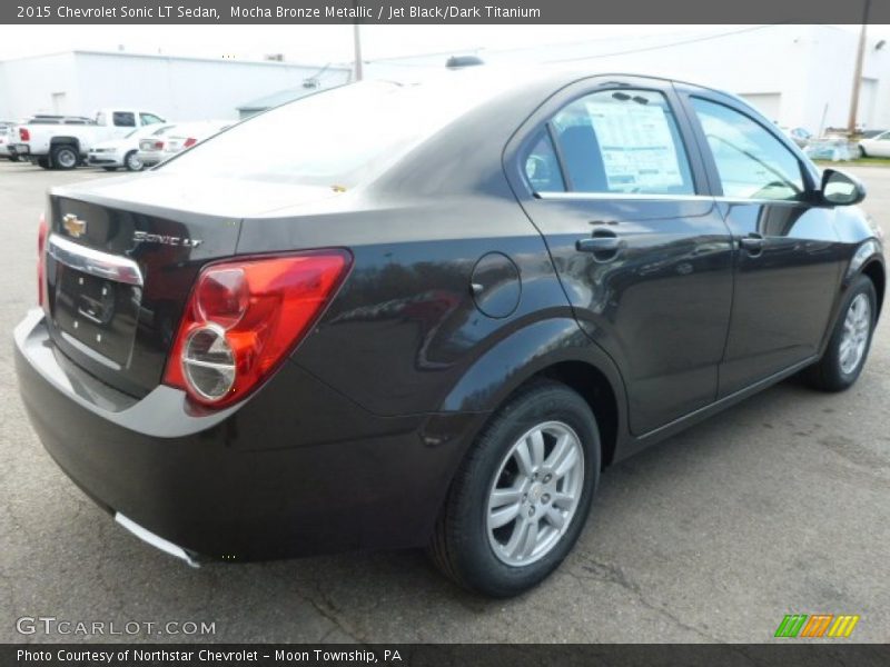 Mocha Bronze Metallic / Jet Black/Dark Titanium 2015 Chevrolet Sonic LT Sedan