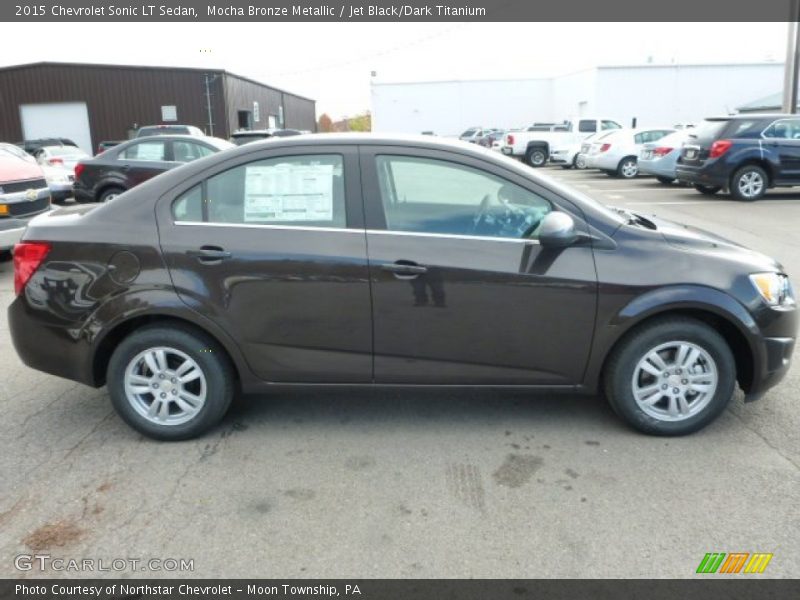 Mocha Bronze Metallic / Jet Black/Dark Titanium 2015 Chevrolet Sonic LT Sedan