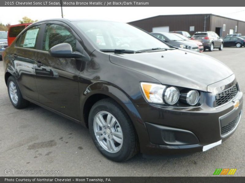 Mocha Bronze Metallic / Jet Black/Dark Titanium 2015 Chevrolet Sonic LT Sedan