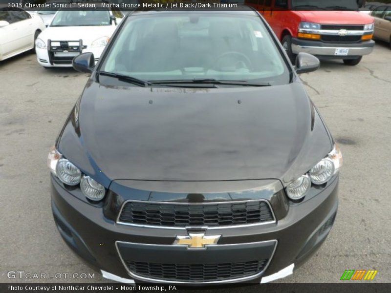 Mocha Bronze Metallic / Jet Black/Dark Titanium 2015 Chevrolet Sonic LT Sedan