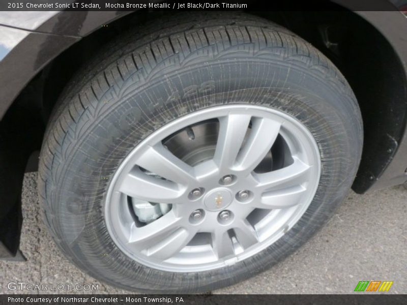 Mocha Bronze Metallic / Jet Black/Dark Titanium 2015 Chevrolet Sonic LT Sedan