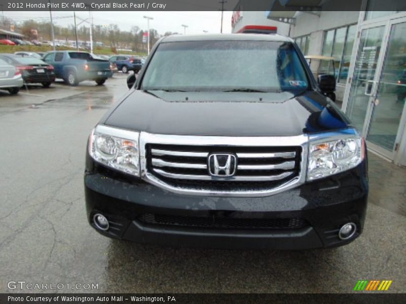 Crystal Black Pearl / Gray 2012 Honda Pilot EX 4WD