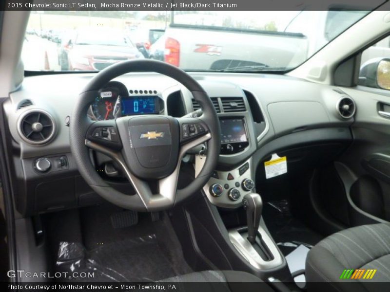 Mocha Bronze Metallic / Jet Black/Dark Titanium 2015 Chevrolet Sonic LT Sedan