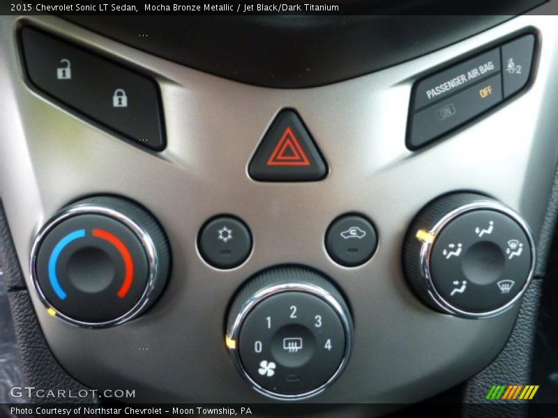 Mocha Bronze Metallic / Jet Black/Dark Titanium 2015 Chevrolet Sonic LT Sedan