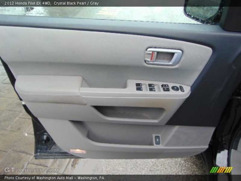 Crystal Black Pearl / Gray 2012 Honda Pilot EX 4WD