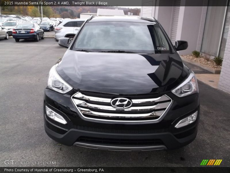 Twilight Black / Beige 2015 Hyundai Santa Fe Sport 2.4 AWD