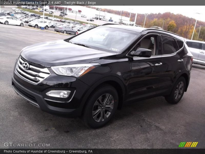 Twilight Black / Beige 2015 Hyundai Santa Fe Sport 2.4 AWD