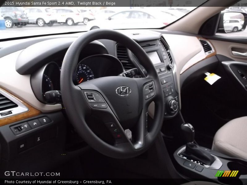 Twilight Black / Beige 2015 Hyundai Santa Fe Sport 2.4 AWD