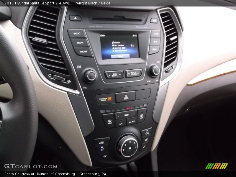 Twilight Black / Beige 2015 Hyundai Santa Fe Sport 2.4 AWD