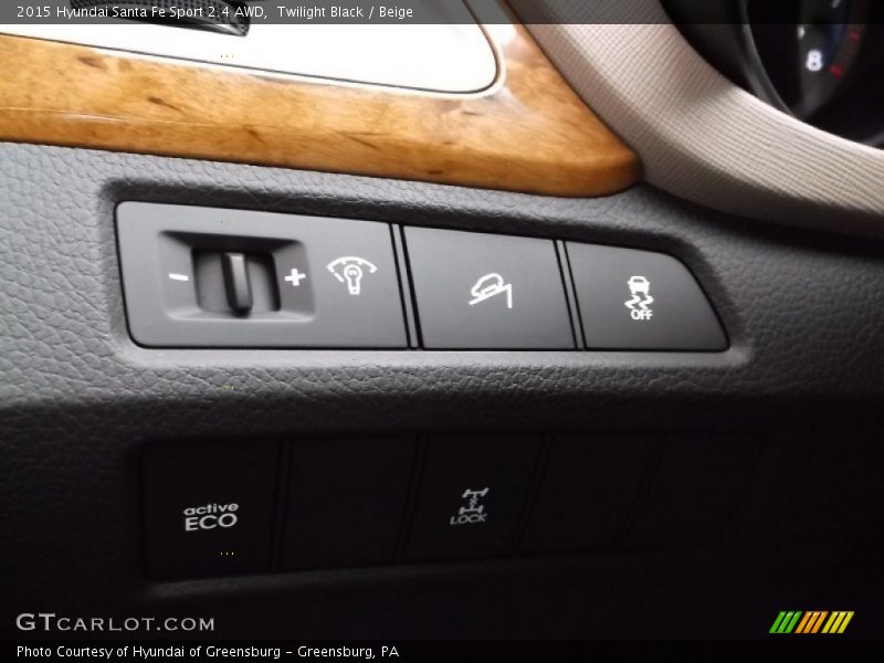 Twilight Black / Beige 2015 Hyundai Santa Fe Sport 2.4 AWD