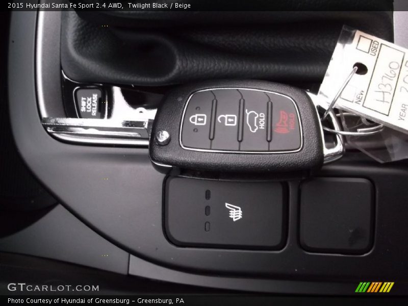 Twilight Black / Beige 2015 Hyundai Santa Fe Sport 2.4 AWD