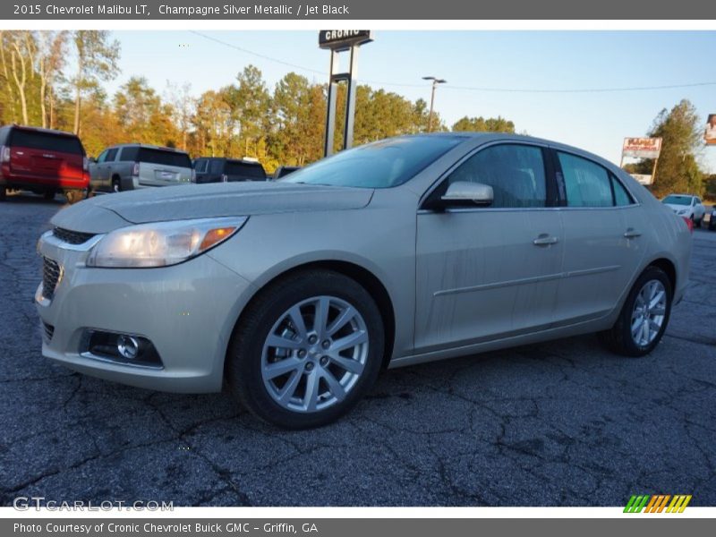 Champagne Silver Metallic / Jet Black 2015 Chevrolet Malibu LT