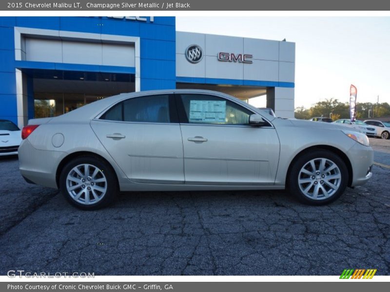 Champagne Silver Metallic / Jet Black 2015 Chevrolet Malibu LT