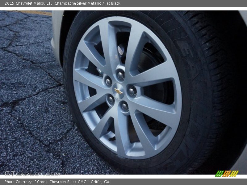Champagne Silver Metallic / Jet Black 2015 Chevrolet Malibu LT