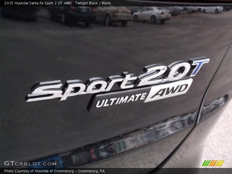 Twilight Black / Black 2015 Hyundai Santa Fe Sport 2.0T AWD