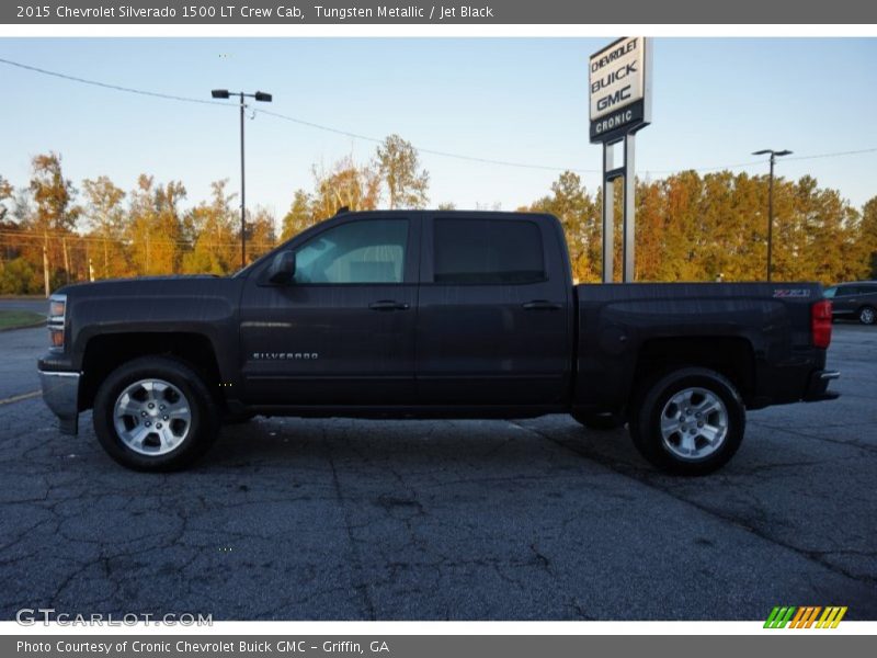 Tungsten Metallic / Jet Black 2015 Chevrolet Silverado 1500 LT Crew Cab