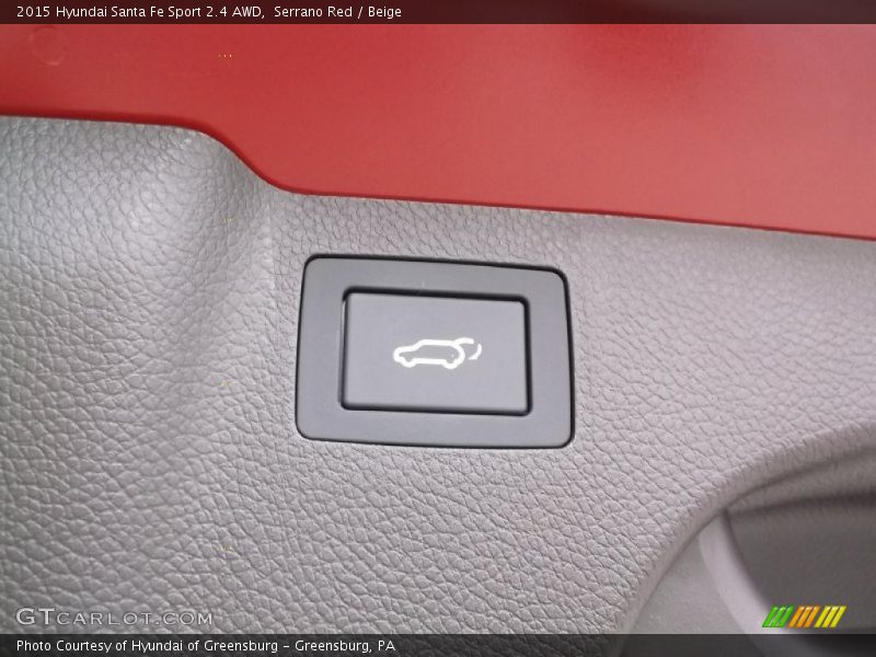 Serrano Red / Beige 2015 Hyundai Santa Fe Sport 2.4 AWD