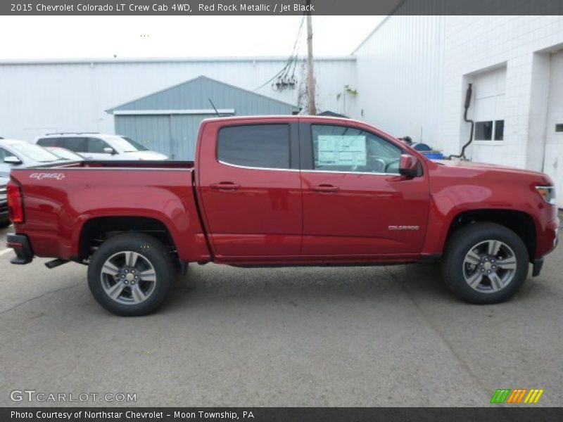 Red Rock Metallic / Jet Black 2015 Chevrolet Colorado LT Crew Cab 4WD
