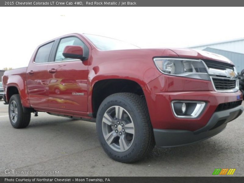 Red Rock Metallic / Jet Black 2015 Chevrolet Colorado LT Crew Cab 4WD