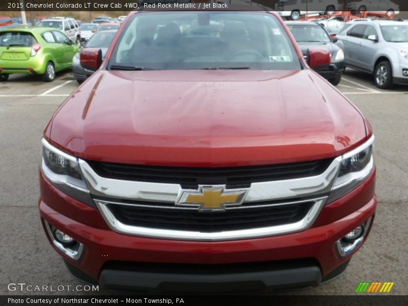 Red Rock Metallic / Jet Black 2015 Chevrolet Colorado LT Crew Cab 4WD