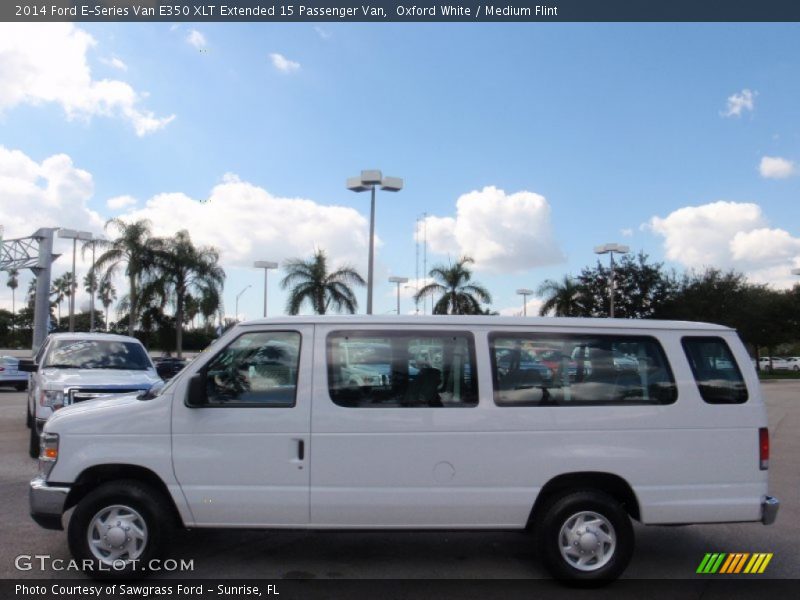 Oxford White / Medium Flint 2014 Ford E-Series Van E350 XLT Extended 15 Passenger Van