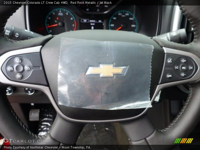 Red Rock Metallic / Jet Black 2015 Chevrolet Colorado LT Crew Cab 4WD