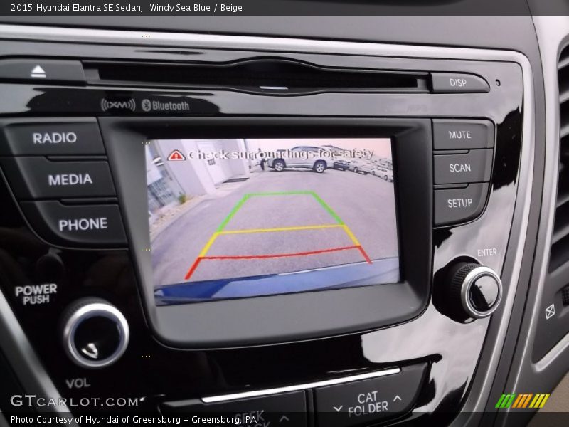 Windy Sea Blue / Beige 2015 Hyundai Elantra SE Sedan