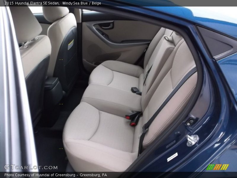 Windy Sea Blue / Beige 2015 Hyundai Elantra SE Sedan
