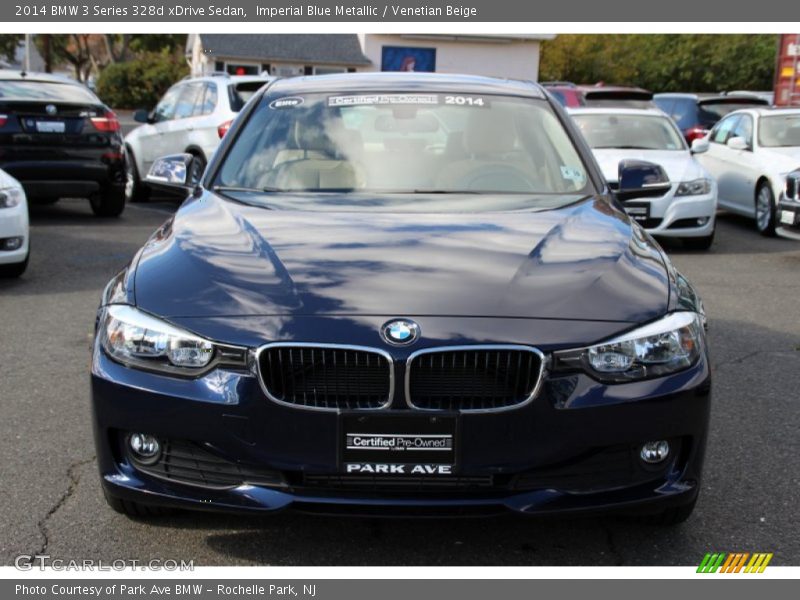 Imperial Blue Metallic / Venetian Beige 2014 BMW 3 Series 328d xDrive Sedan