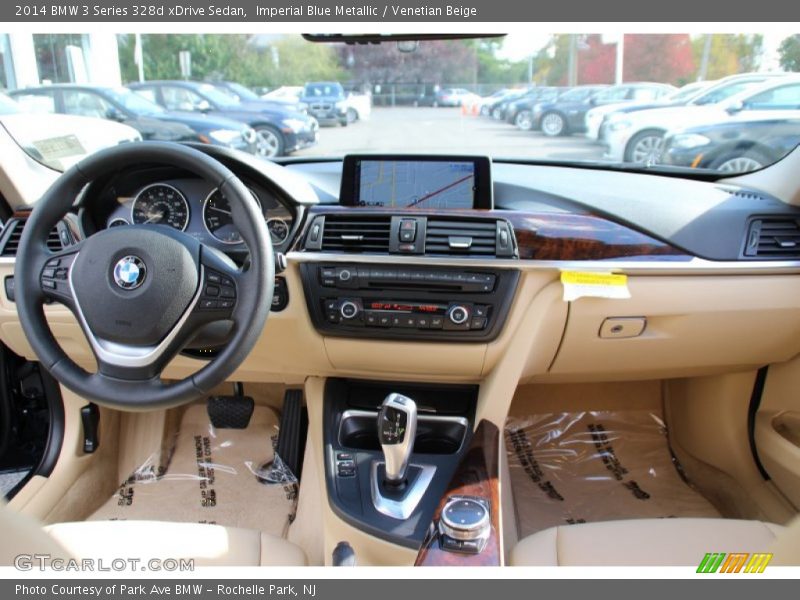 Imperial Blue Metallic / Venetian Beige 2014 BMW 3 Series 328d xDrive Sedan