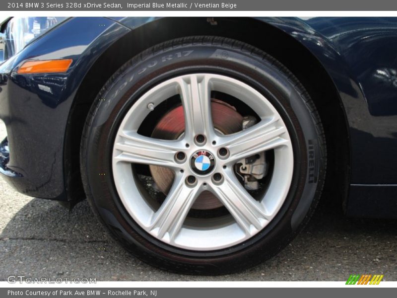 Imperial Blue Metallic / Venetian Beige 2014 BMW 3 Series 328d xDrive Sedan